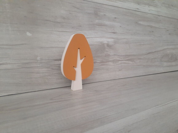Árvore Escandinava Mod. Gota - Peça de Mesa em mdf - 15 cm