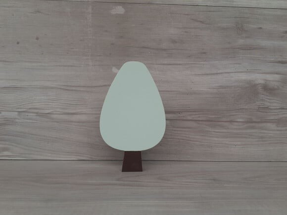 Árvore Escandinava Mod. Gota - Peça de Mesa em mdf - 15 cm