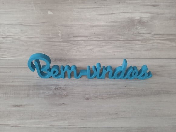 Bem-vindos - Palavra de Mesa em mdf - Linha Gh