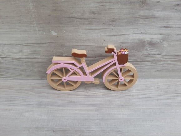 Bicicleta com Flores - Decoração de Mesa em mdf