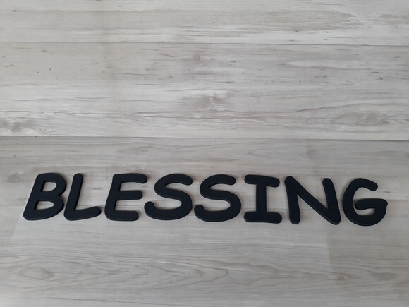 BLESSING - Palavra Decorativa de Parede em mdf
