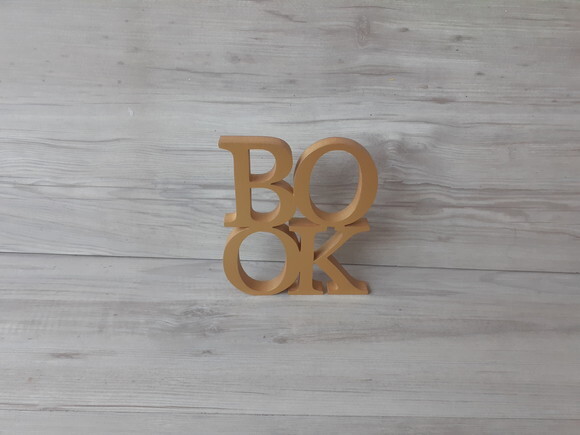 BOOK - letras em mdf decorativa