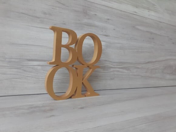 BOOK - letras em mdf decorativa