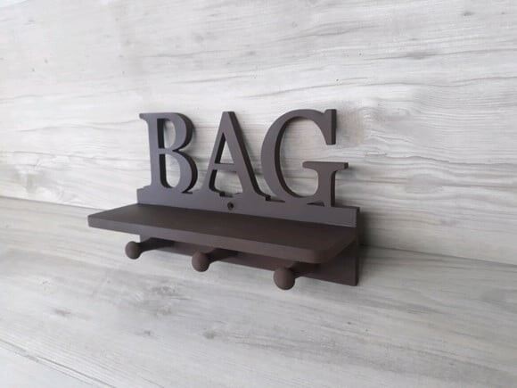 Cabideiro com Prateleira BAG - pequeno