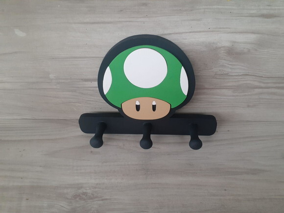 Cabideiro Super Mario - Cogumelo Vida