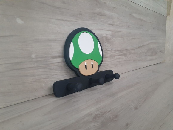 Cabideiro Super Mario - Cogumelo Vida