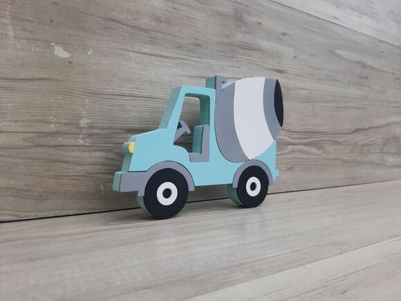 Carrinho Decorativo em mdf para Mesa - Betoneira