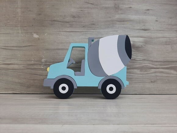 Carrinho Decorativo em mdf para Mesa - Betoneira