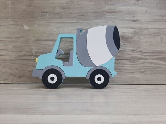 Carrinho Decorativo em mdf para Mesa - Betoneira