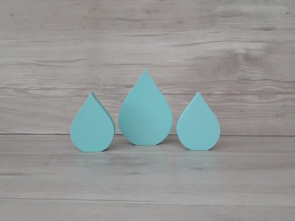 Chuva de amor - Gotas de mesa - Decoração Festa Arco Íris