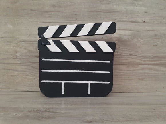 Claquete decorativa de mesa - MDF