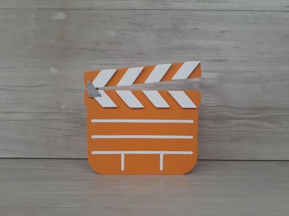 Claquete decorativa de mesa - MDF