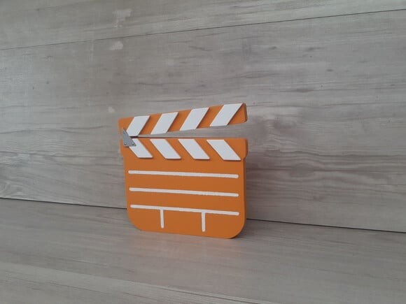 Claquete decorativa de mesa - MDF