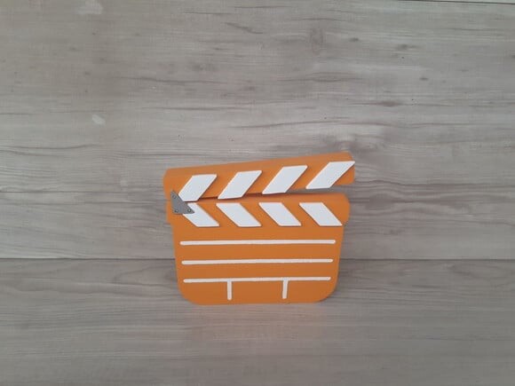 Claquete decorativa de mesa - MDF