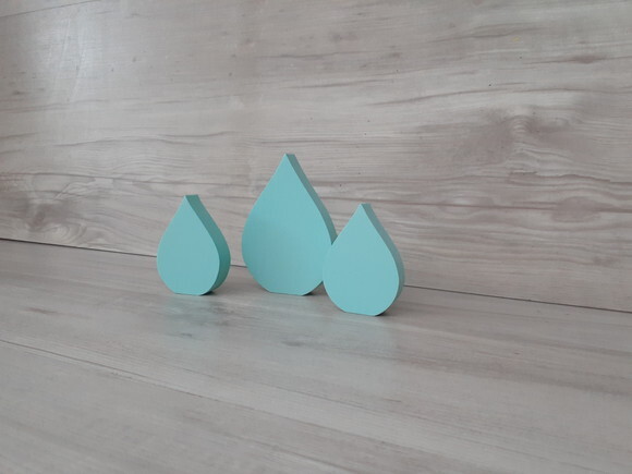 Chuva de amor - Gotas de mesa - Decoração Festa Arco Íris