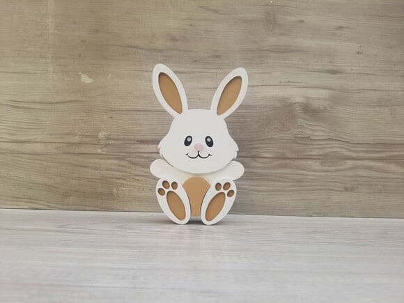 Coelhinho de Mesa em mdf - Decoração Infantil - 15 cm