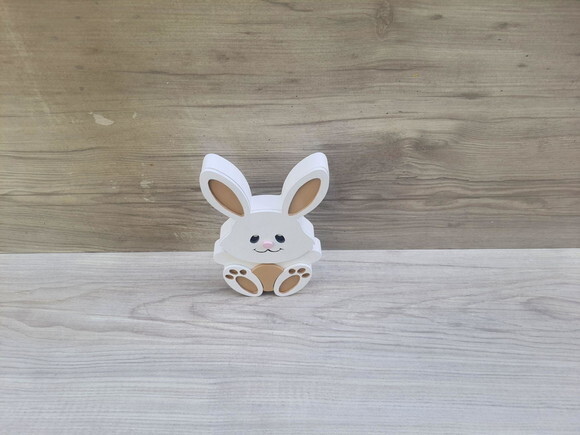 Coelhinho de Mesa em mdf - Decoração Infantil - 15 cm