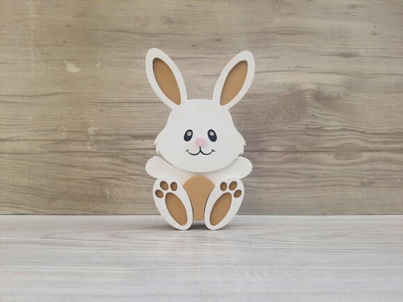 Coelhinho de Mesa em mdf - Decoração Infantil - 15 cm