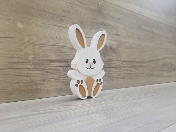Coelhinho de Mesa em mdf - Decoração Infantil - 15 cm
