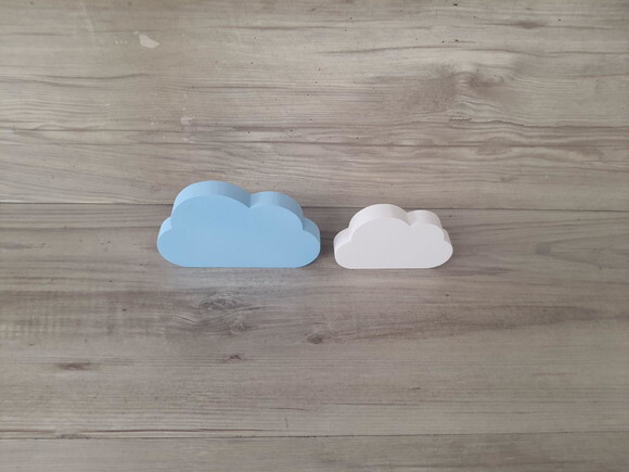 Combo Nuvens - 10 e 8 cm - Peças Decorativas em mdf