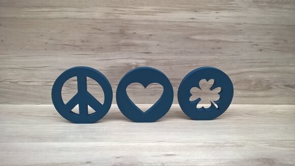 Combo Símbolos AMOR PAZ e SORTE