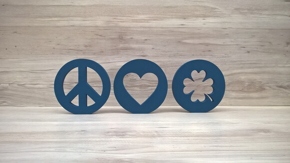 Combo Símbolos AMOR PAZ e SORTE