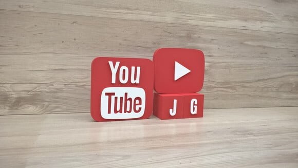 Combo Youtube - Nome em Cubos 2 Letras + Símbolos
