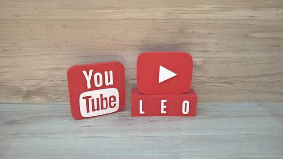 Combo Youtube - Nome em Cubos 3 Letras + Símbolos