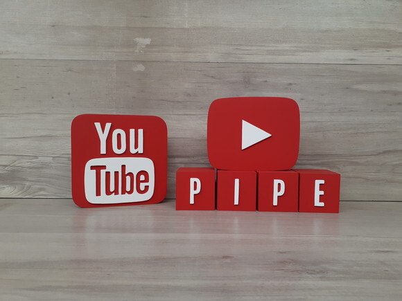 Combo Youtube - Nome em Cubos 4 Letras + Símbolos