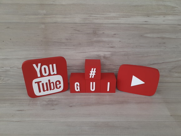 Combo Youtube - Nome em Cubos 4 Letras + Símbolos