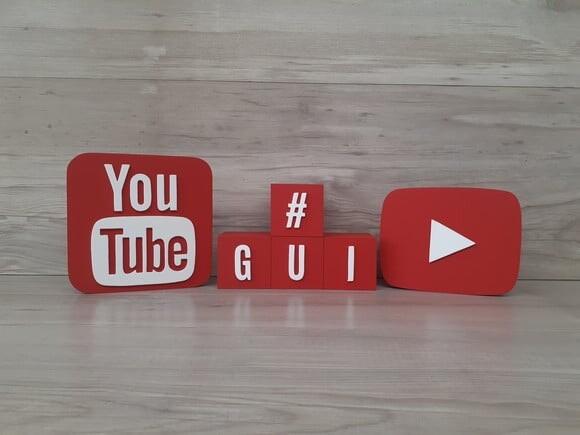 Combo Youtube - Nome em Cubos 4 Letras + Símbolos