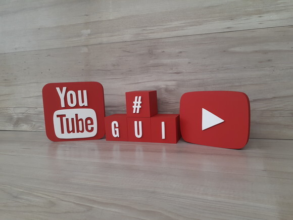 Combo Youtube - Nome em Cubos 4 Letras + Símbolos