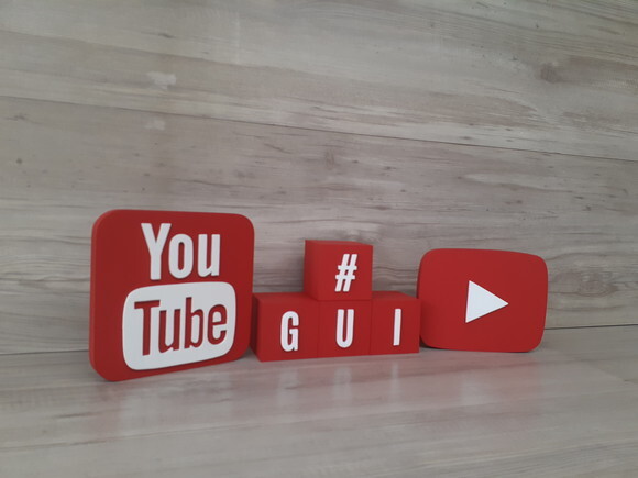 Combo Youtube - Nome em Cubos 4 Letras + Símbolos