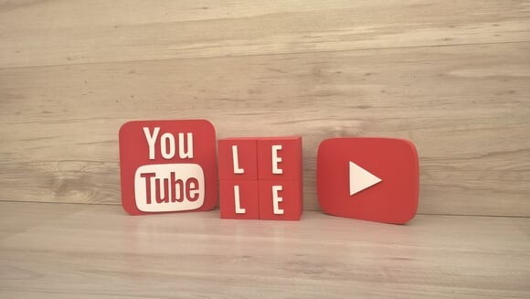 Combo Youtube - Nome em Cubos 4 Letras + Símbolos