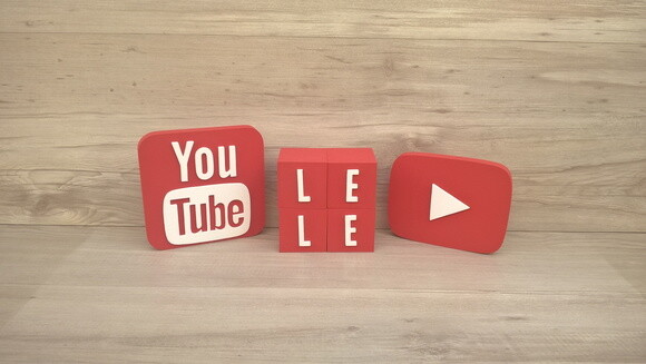 Combo Youtube - Nome em Cubos 4 Letras + Símbolos
