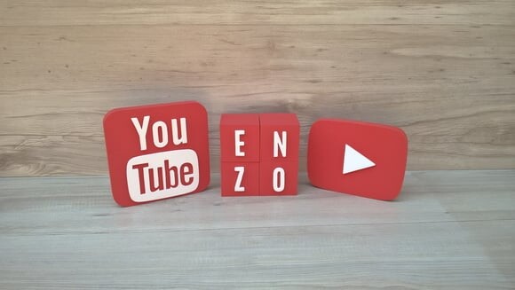 Combo Youtube - Nome em Cubos 4 Letras + Símbolos