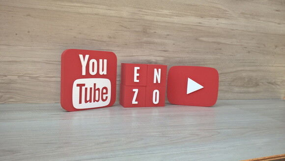 Combo Youtube - Nome em Cubos 4 Letras + Símbolos