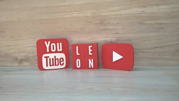 Combo Youtube - Nome em Cubos 4 Letras + Símbolos