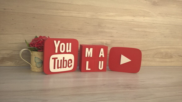 Combo Youtube - Nome em Cubos 4 Letras + Símbolos