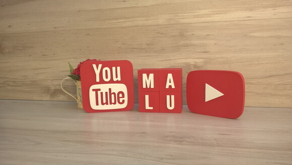 Combo Youtube - Nome em Cubos 4 Letras + Símbolos