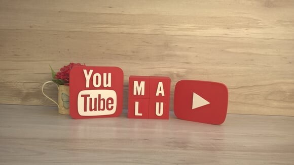 Combo Youtube - Nome em Cubos 4 Letras + Símbolos