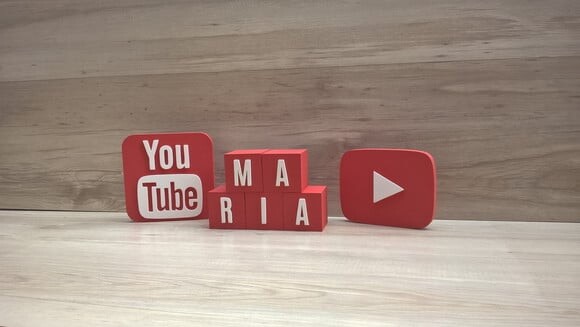Combo Youtube - Nome em Cubos 5 Letras + Símbolos