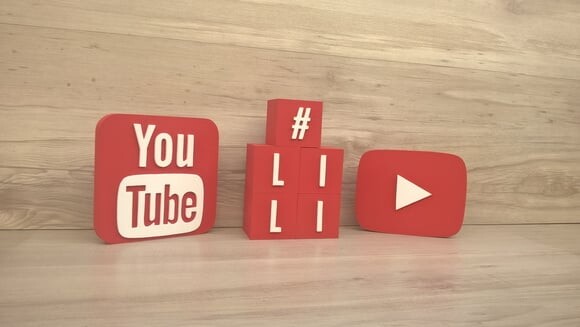 Combo Youtube - Nome em Cubos 5 Letras + Símbolos