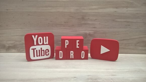 Combo Youtube - Nome em Cubos 5 Letras + Símbolos