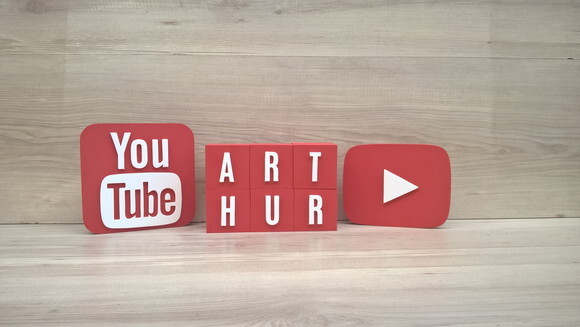Combo Youtube - Nome em Cubos 6 Letras + Símbolos