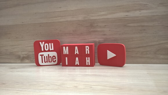 Combo Youtube - Nome em Cubos 6 Letras + Símbolos