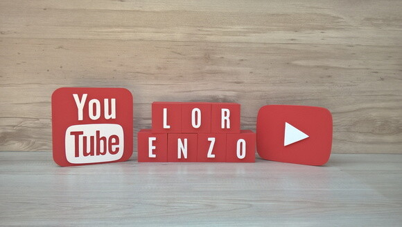 Combo Youtube - Nome em Cubos 7 Letras + Símbolos