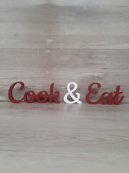 Cook & Eat - Palavras de Mesa em mdf