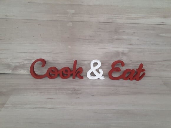 Cook & Eat - Palavras de Mesa em mdf