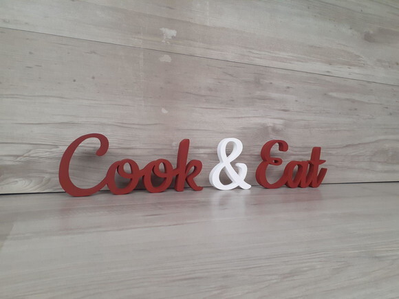 Cook & Eat - Palavras de Mesa em mdf